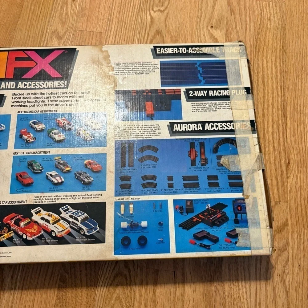 Aurora AFX Bill Elliott Championship Slot Car Set TOMY CHAMPIONSHIP Vintage